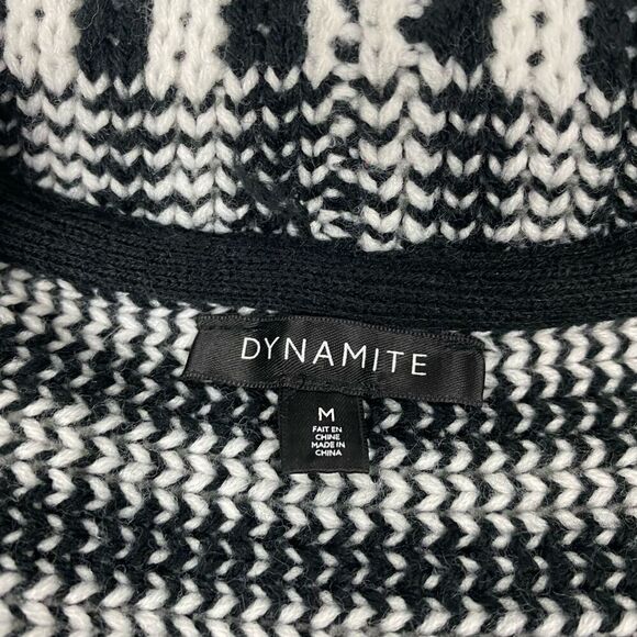 Dynamite Open Front Striped Duster Cardigan Sweater size Medium - Picture 3 of 7